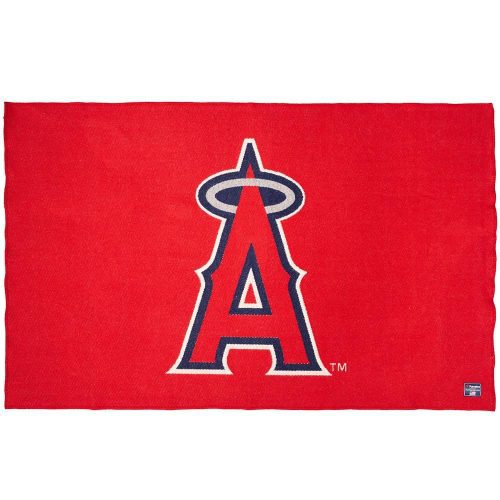 Los Angeles Angels Wool Throw Blanket Red active Current Dry clean or hand wash MLB personalization