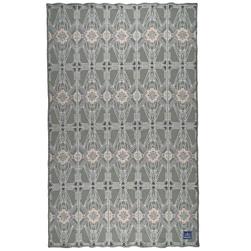 Anna Bailey Ada Wool Throw Green active Artist Collection Current Dry clean or hand wash Full Price