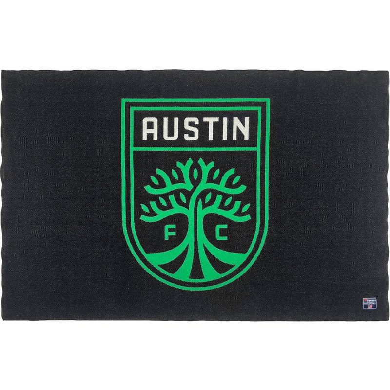 Austin FC Wool Throw Black active Current Dry clean or hand wash personalization