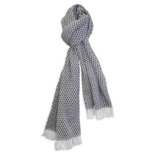 North Star Crepe Scarf - Blue Blue Current Full Price group-gallery Machine Washable sustainable throws