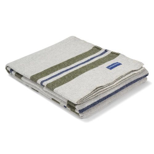 Cabin Wool Throw Smoke olive navy active Current Full Price group-gallery machine washable personalization Stripes