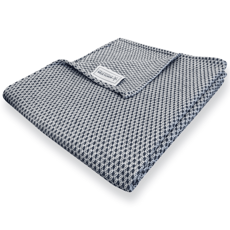 North Star Crepe Throw - Blue Blue Current Full Price group-gallery Machine Washable sustainable throws