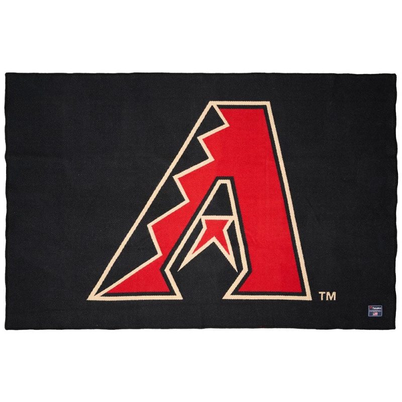 Arizona Diamondbacks Wool Throw Blanket Black active Current Dry clean or hand wash MLB personalization