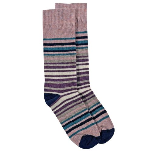 Festival Stripe Wool Sock - Pink/Purple Pink active Current Full Price machine washable