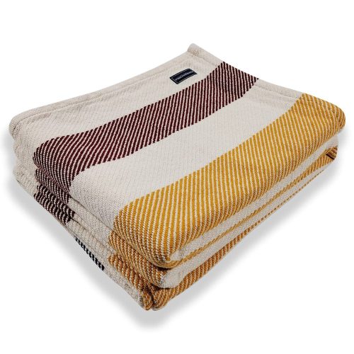 Frontier Cotton Blanket Natural active Current Full Full Price King machine washable Queen Stripes Twin