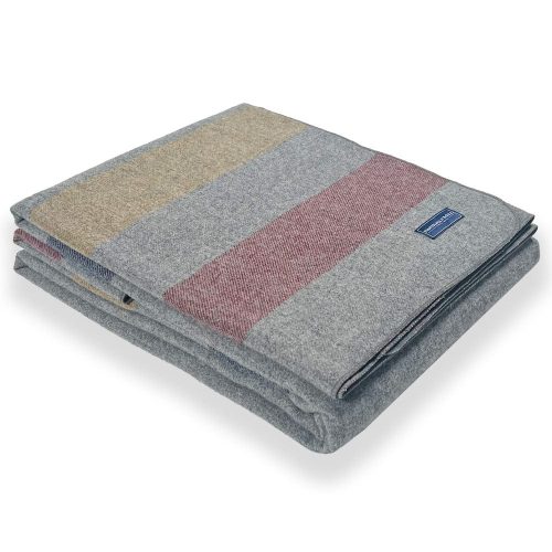 Frontier Lightweight Wool Blanket Gray active Current Full group-gallery King machine washable Queen Solids Twin