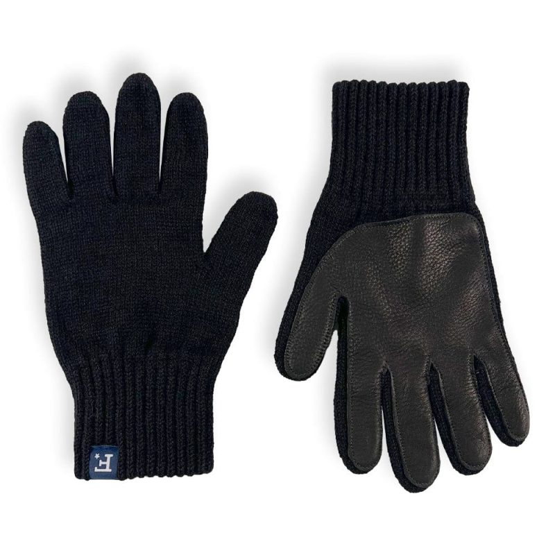 Gloves with Leather Black active Current dry clean only Full Price group-gallery