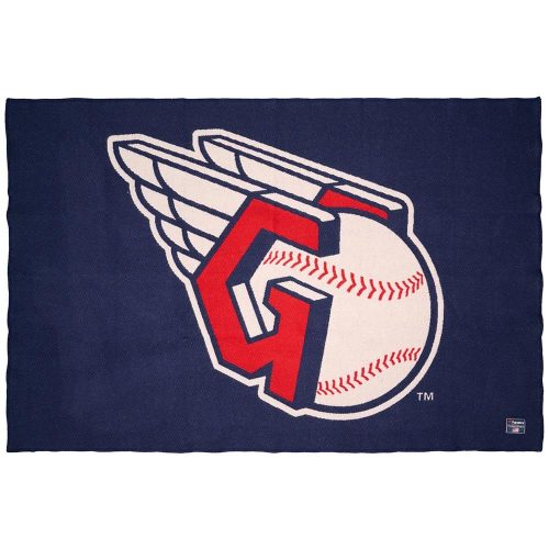 Cleveland Guardians Wool Throw Blanket Navy active Current Dry clean or hand wash MLB personalization