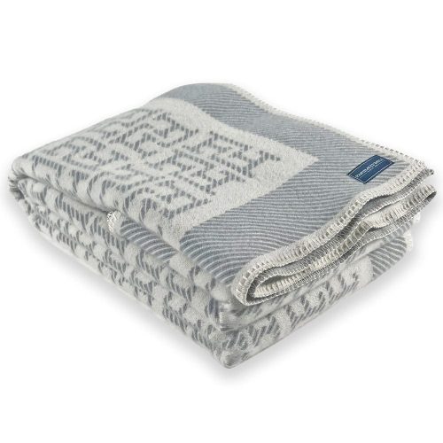 F Logo Wool Throw Natural active Current Dry clean or hand wash group-gallery Stripes