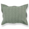 Coastal Cottage Herringbone Wool Sham Sage Green active Bed Shams Current group-gallery machine washable