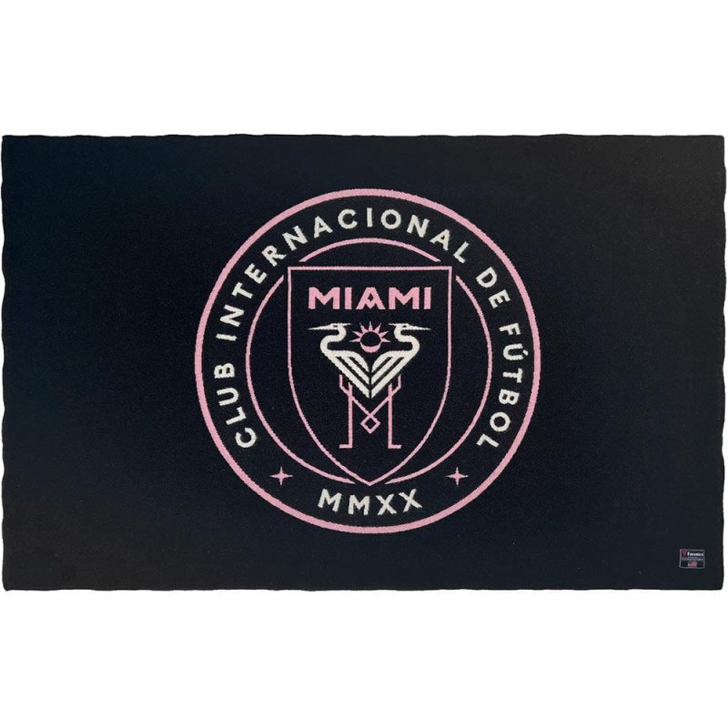 Inter Miami FC Wool Throw Black active Current Dry clean or hand wash personalization