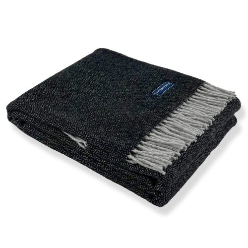 Kenwood Wool Throw Blanket Black active Current group-gallery machine washable Solids