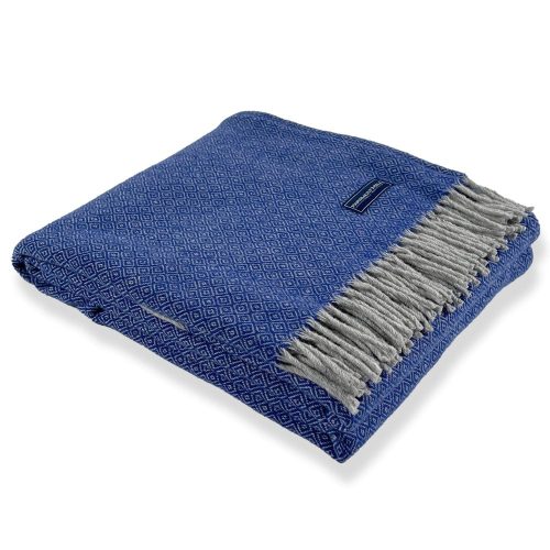 Kenwood Wool Throw Blanket Blue active Current group-gallery machine washable Solids