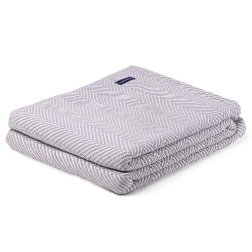 Madison Cotton Blanket Soft White Dove Gray active Current Full group-gallery King machine washable Patterns & Plaids personalization Queen Twin