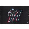 Miami Marlins Wool Throw Blanket Black active Current Dry clean or hand wash MLB personalization