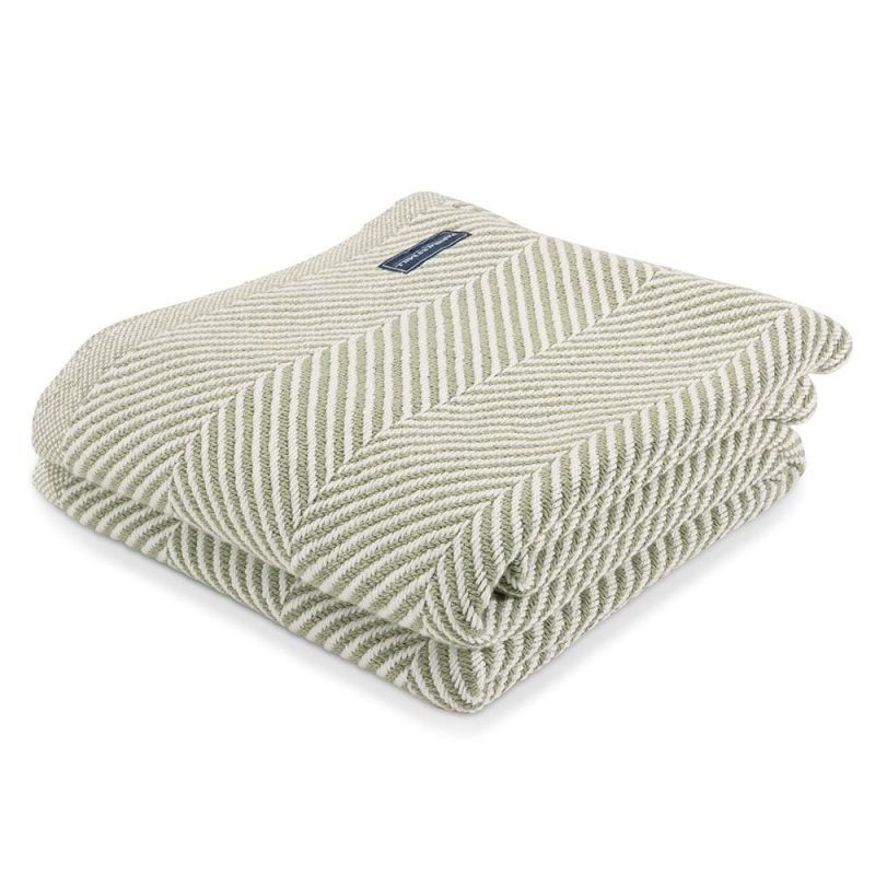 Monhegan Cotton Throw Without Fringe Tea Soft White Fringeless active All Throws Best Seller Cotton Throws Current Full Price FWM group-gallery Herringbone Collection Herringbone Throw machine washable personalization Regular Priced Throws