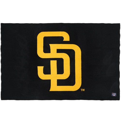 San Diego Padres Wool Throw Blanket Black active Current Dry clean or hand wash MLB personalization