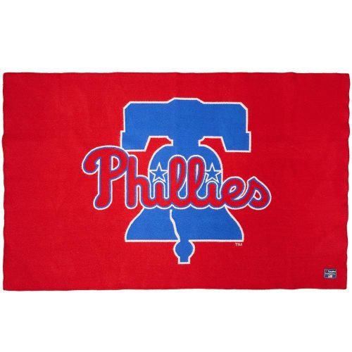 Philadelphia Phillies Wool Throw Blanket Red active Current Dry clean or hand wash MLB personalization