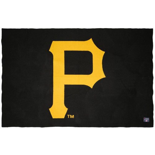 Pittsburgh Pirates Wool Throw Blanket Black active Current Dry clean or hand wash MLB personalization