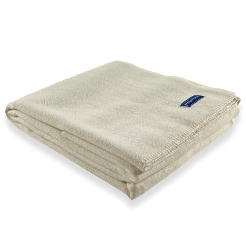 Pure & Simple Wool Throw Bone White active Current machine washable Patterns & Plaids