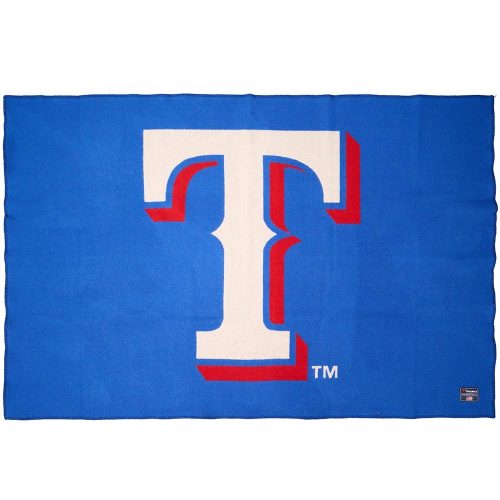 Texas Rangers Wool Throw Blanket Blue active Current Dry clean or hand wash MLB personalization