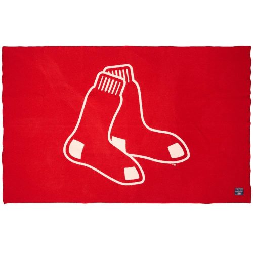 Boston Red Sox Wool Throw Blanket Red active Current Dry clean or hand wash MLB personalization