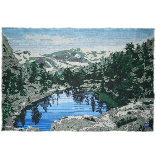 Rocky Mountain National Park Wool Throw Blue active Current Dry clean or hand wash