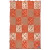 Rubinski Works Four Directions Flora Throw Orange active Artist Collection Current Dry clean or hand wash Full Price