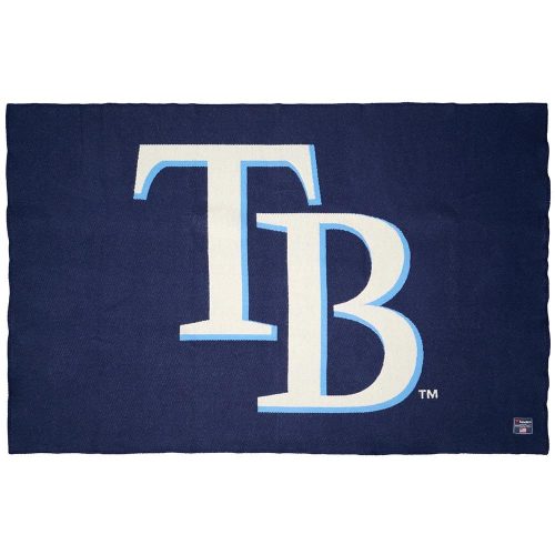 Tampa Bay Rays Wool Throw Blanket Navy active Current Dry clean or hand wash MLB personalization