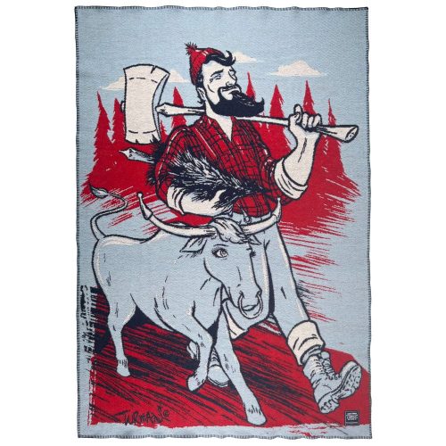 Adam Turman Paul Bunyan & Babe the Blue Ox Throw Blue active Artist Collection Current Dry clean or hand wash Full Price