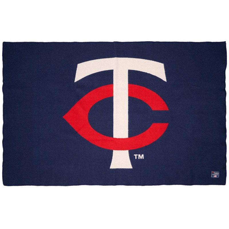 Minnesota Twins Wool Throw Blanket Navy active Current Dry clean or hand wash MLB personalization