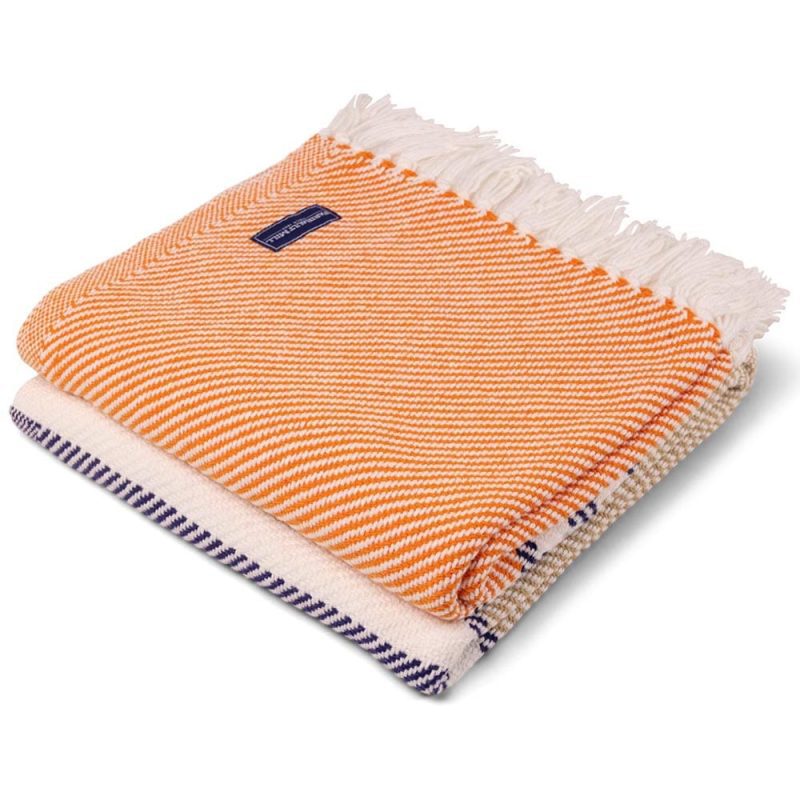 Allagash Cotton Throw Clementine Navy Camel active All Throws Best Seller Cotton Throws Current FWM group-gallery machine washable personalization Regular Priced Throws