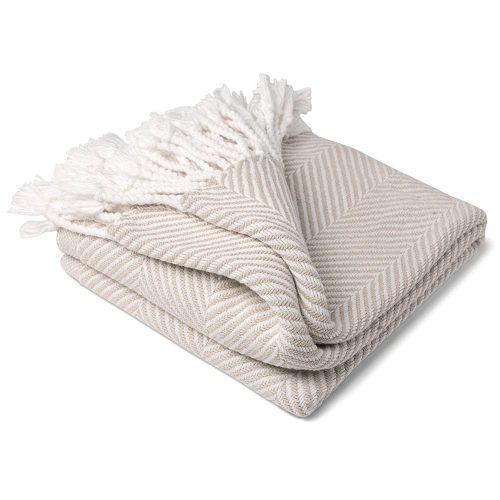 brahms mount monhegan cotton throw with fringe 30054482542701