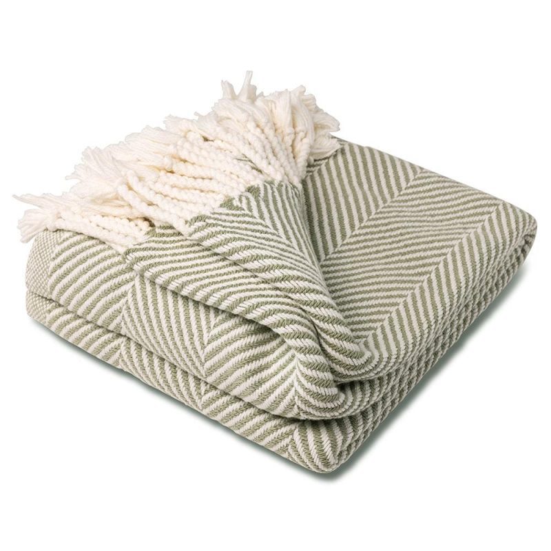 brahms mount monhegan cotton throw with fringe 30054482903149