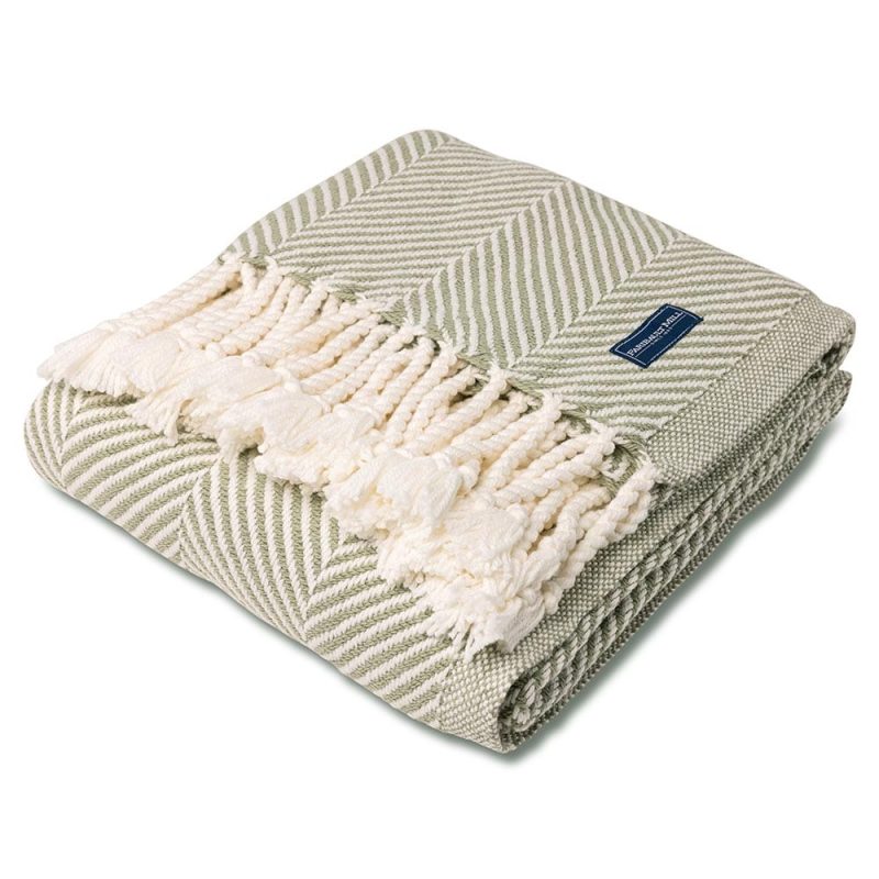 brahms mount monhegan cotton throw with fringe 30054482935917