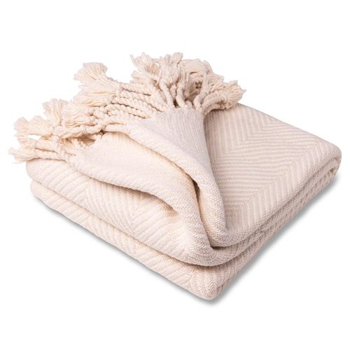 brahms mount monhegan cotton throw with fringe 30054483558509