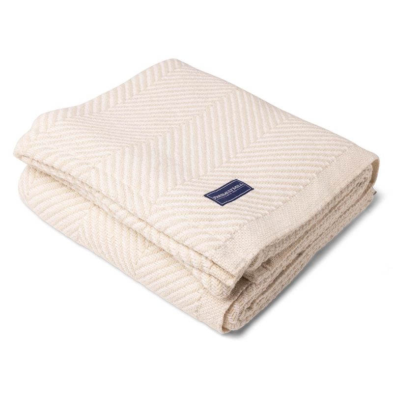 brahms mount monhegan cotton throw without fringe 30054497026157