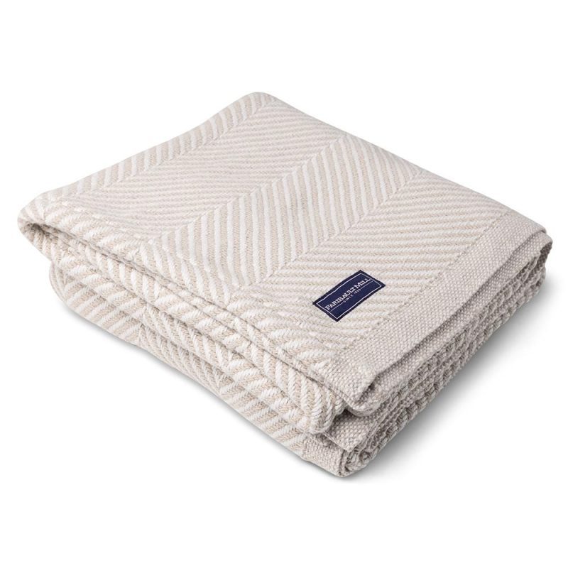 brahms mount monhegan cotton throw without fringe 30055580631149