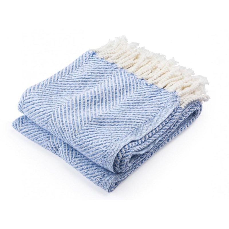 Newfield Cotton Throw - Hydra Twist With Fringe Newfield Hydra Twist active Herringbone machine washable