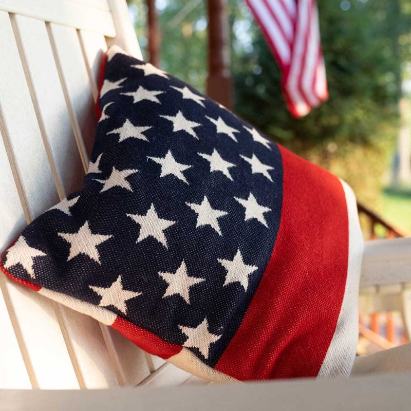 faribault mill american flag american flag pillow case 29034271670381