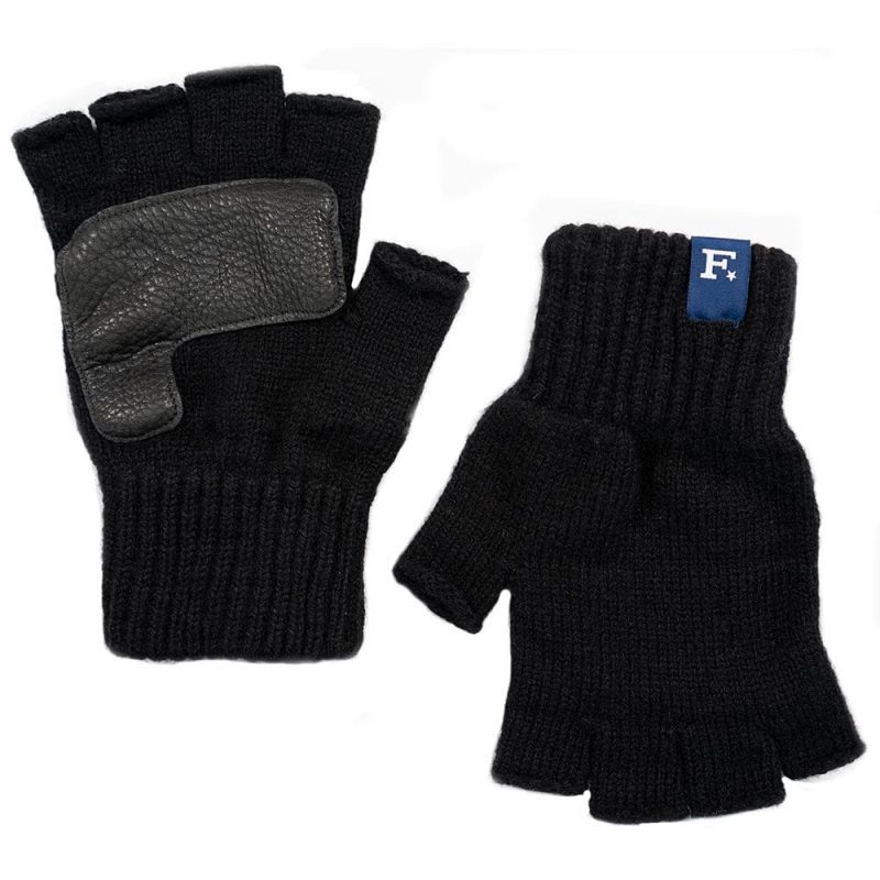 Fingerless Gloves with Leather Black active Current dry clean only Full Price group-gallery