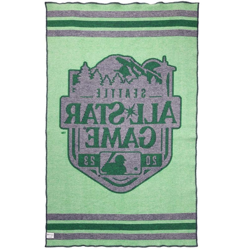 faribault mill blue mlb all star game wool throw 30066422284397