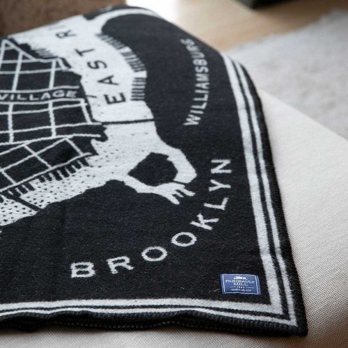 faribault mill brooklyn brooklyn map wool throw 29034690379885