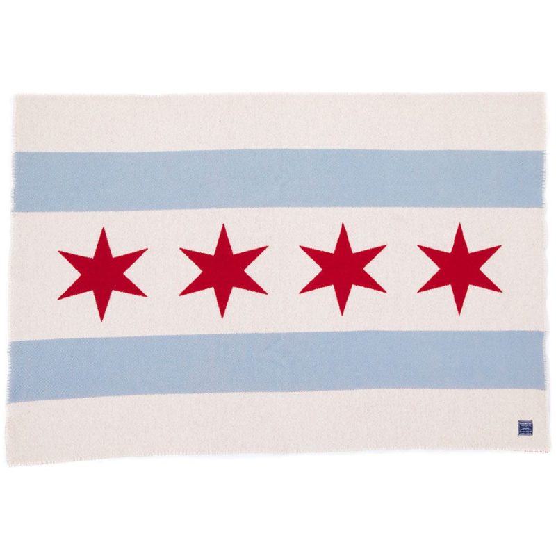 Chicago Flag Wool Throw Chicago Flag active Current Dry clean or hand wash Full Price Great Flags