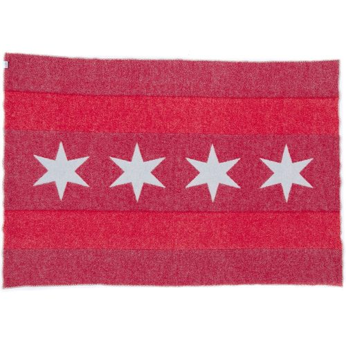 faribault mill chicago flag chicago flag wool throw 15132090531949