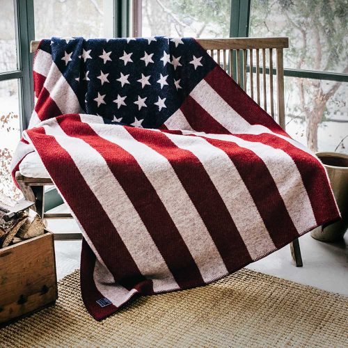 faribault mill flag throw red white navy american flag red white navy wool throw 28886775562349