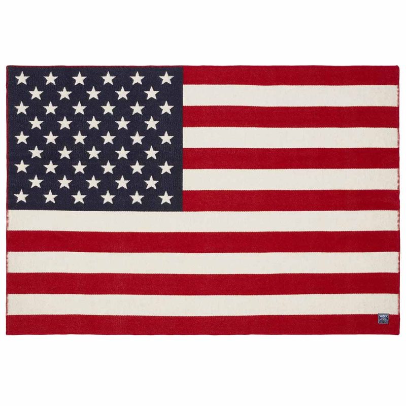 American Flag Wool Throw Flag Throw Red White Navy active Current Dry clean or hand wash Full Price Great Flags