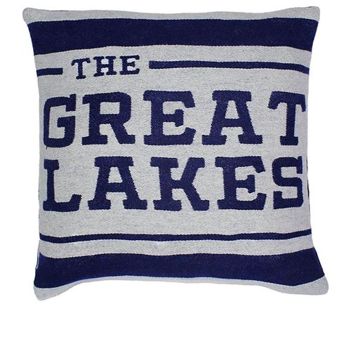 Great Lakes Map Pillow Case Great Lakes active Current Dry clean or hand wash