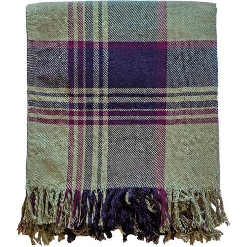 Heritage Plaid Wool Throw Blanket - Green Green active machine washable