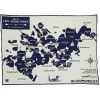 Lake Minnetonka Map Wool Throw Navy Natural active Current Dry clean or hand wash Full Price group-gallery Lakes & Maps